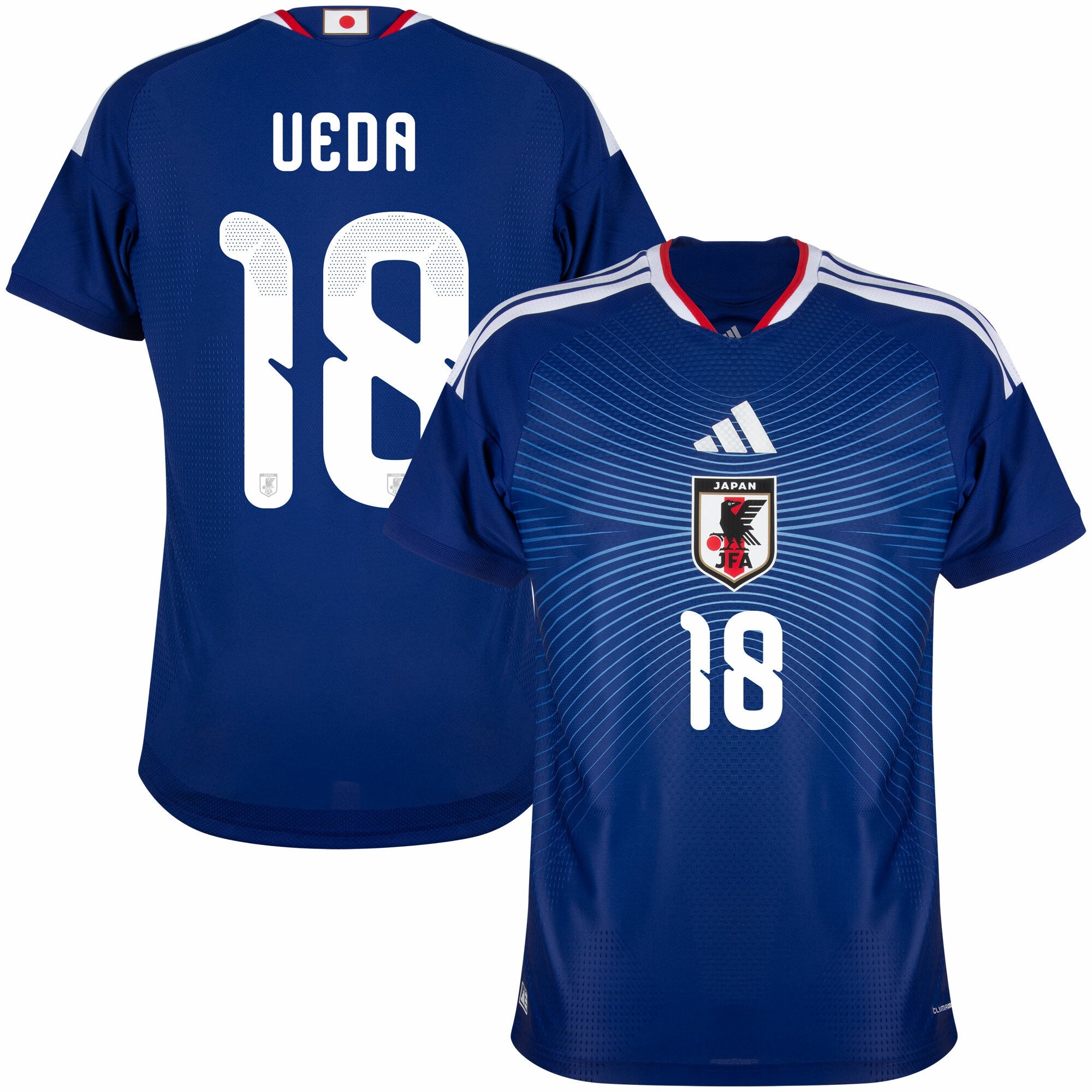 Japan Authentic Home Ueda 18 Jersey 2026-2027 (Official Printing)