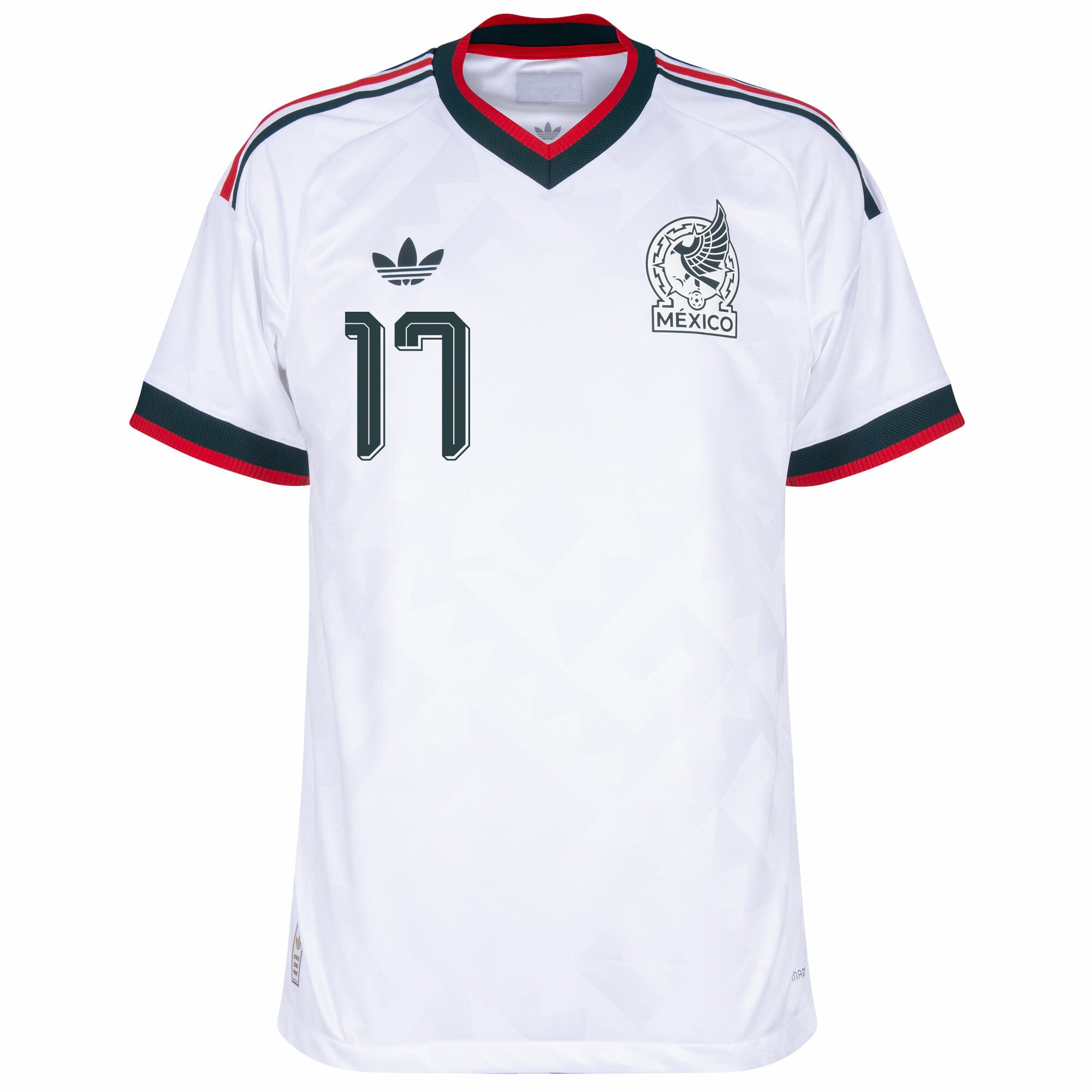 Mexico Authentic Player Away Pineda 17 Shirt 2026-2027 (Official Printing)