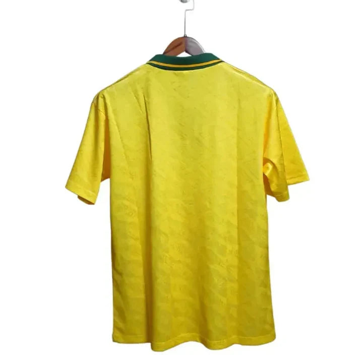 Brazil 1993 Retro Home Fan Jersey - Yellow
