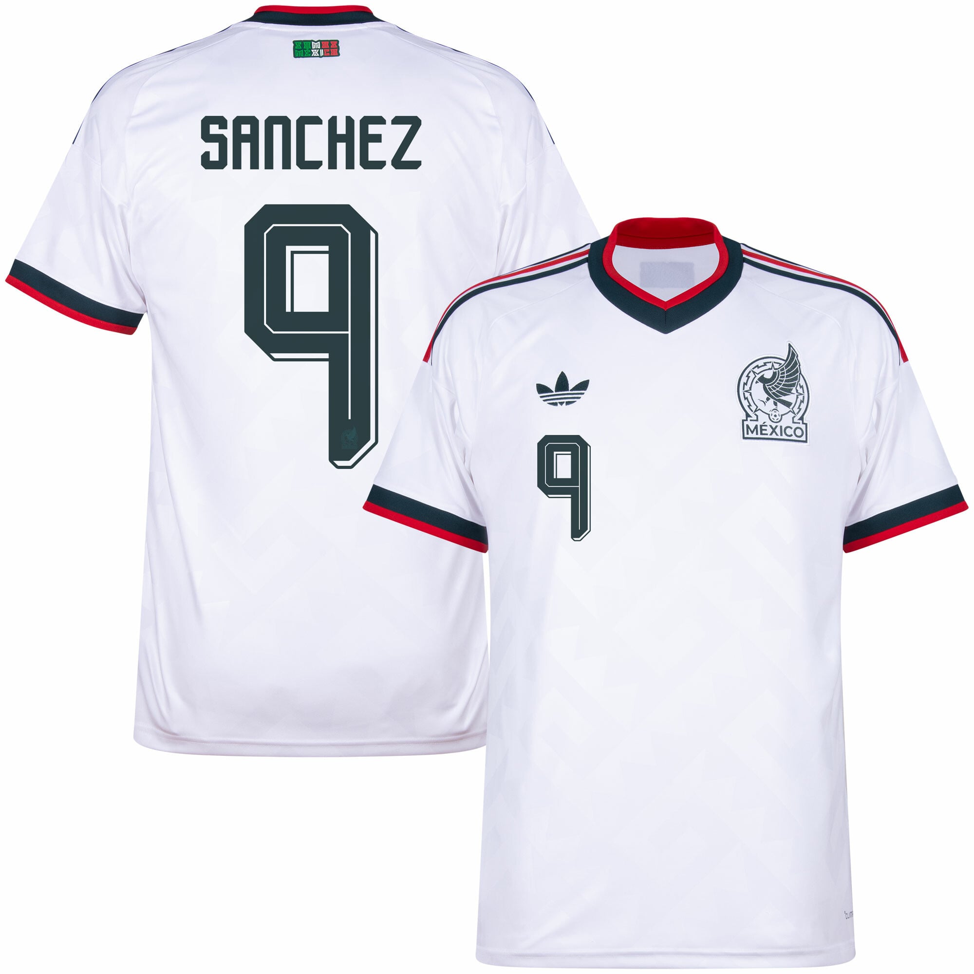 Mexico Away Fan Jersey Sanchez 9 Shirt 2026-2027 (Official Printing)