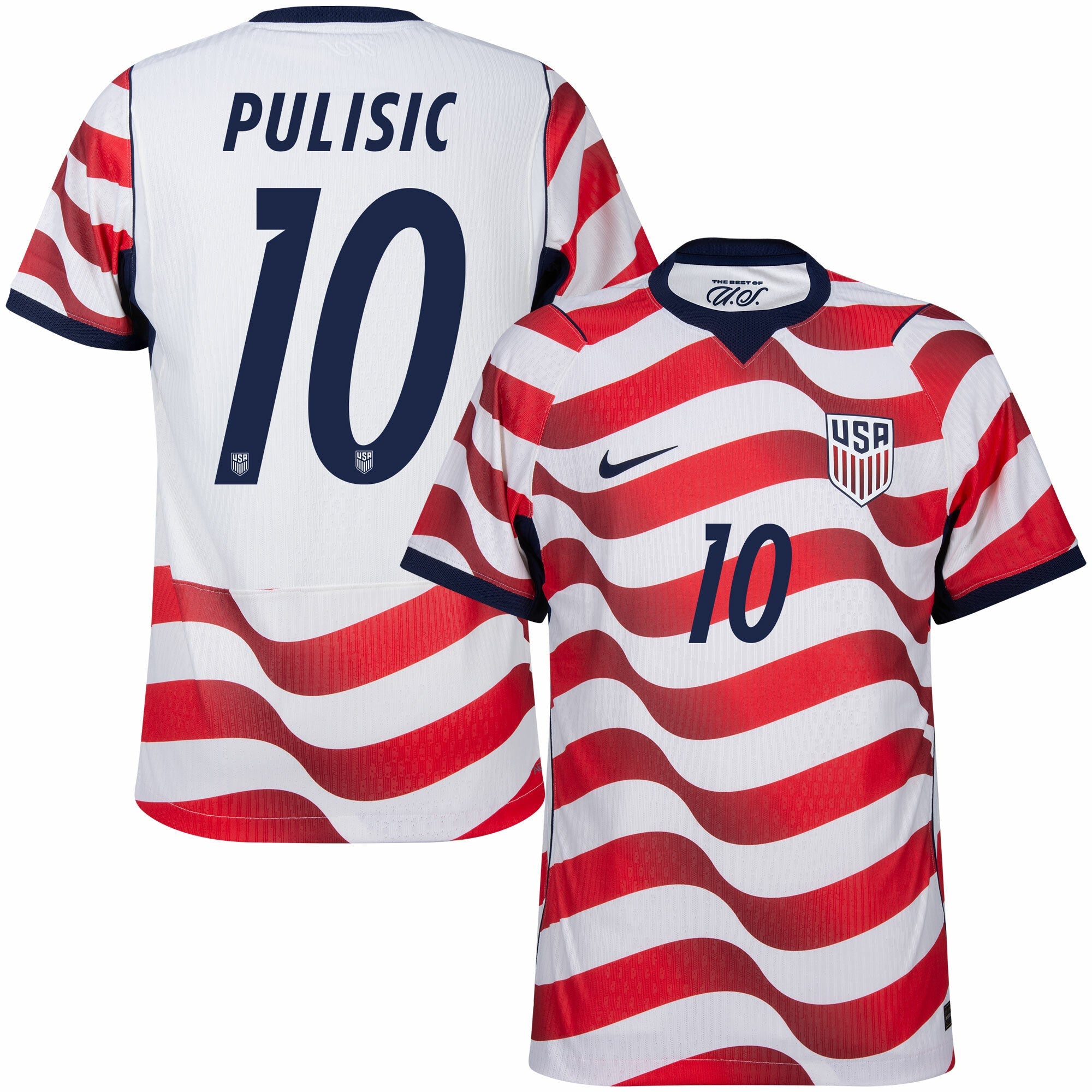 USA Aero-Fit Match Home Pulisic 10 Jersey 2026-2027 (Official Printing)