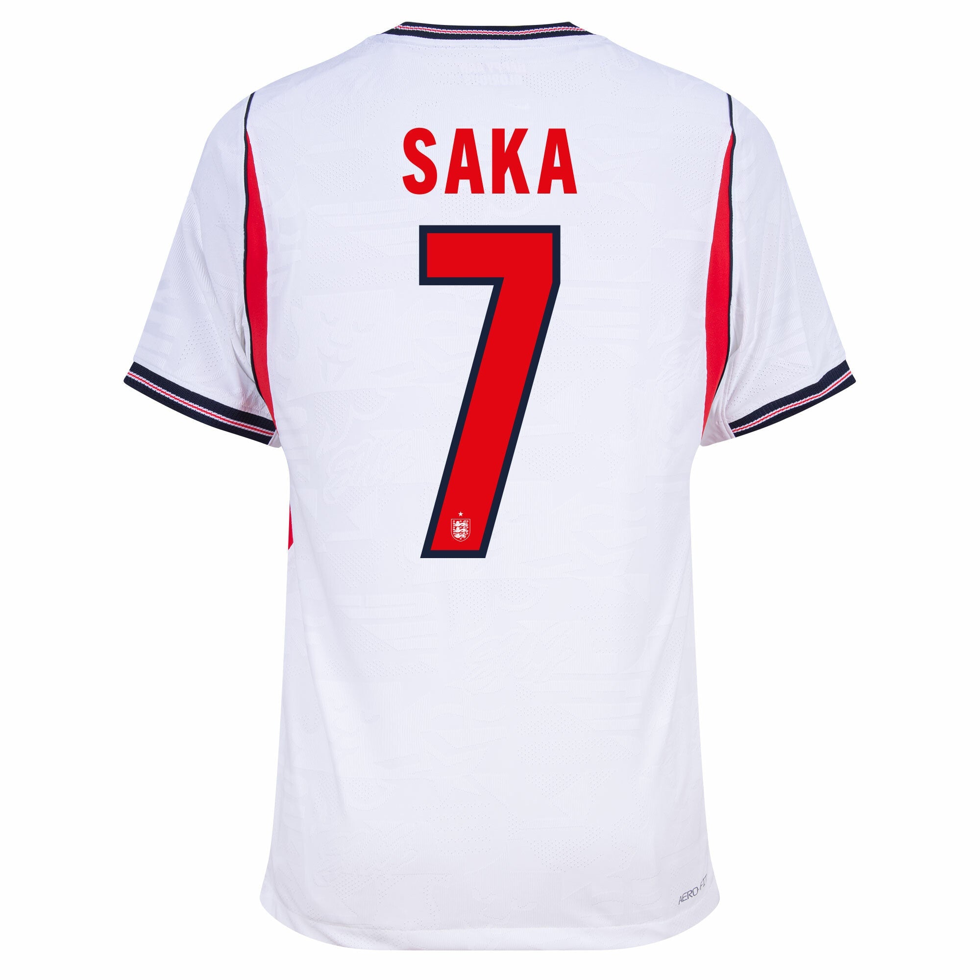 England Aero-Fit Match Home Saka 7 Jersey 2026-2027 (Official Printing) (Player)