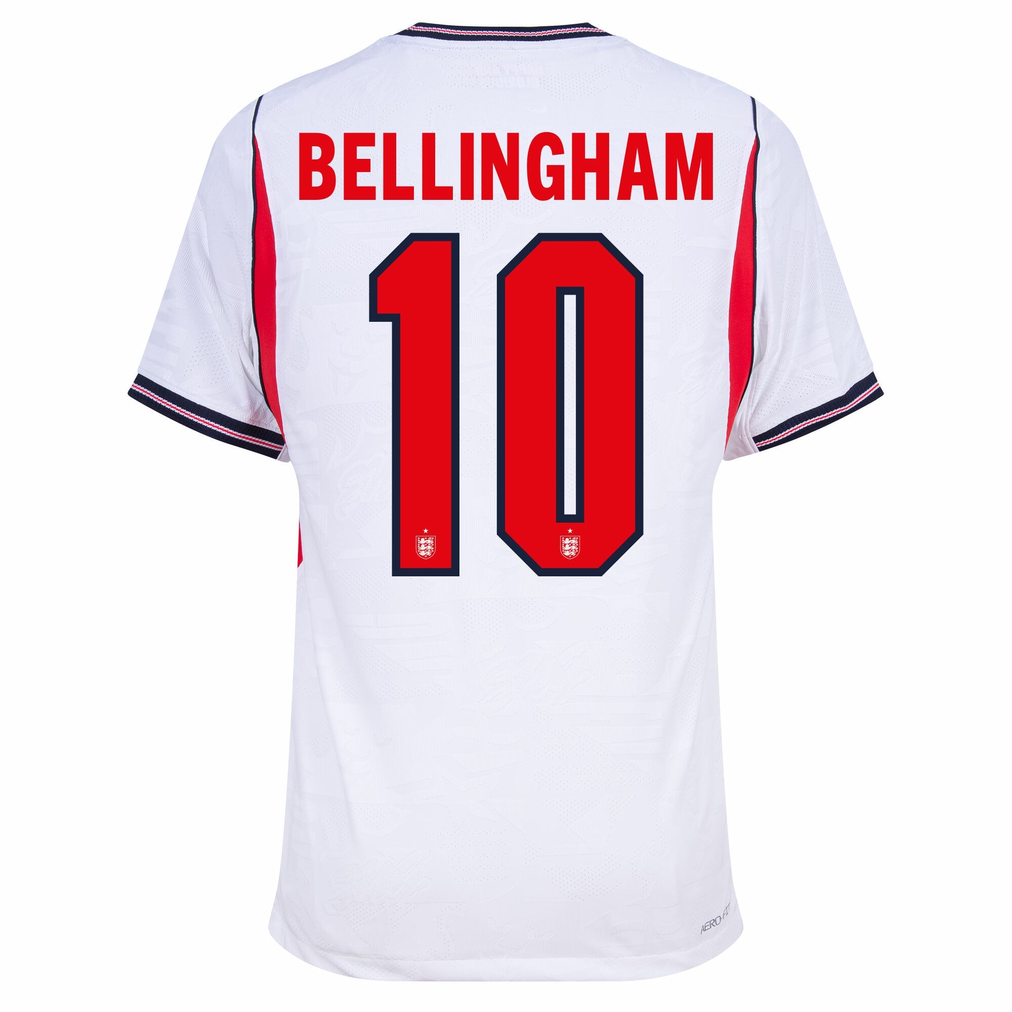 England Aero-Fit Match Home Bellingham 10 Jersey 2026-2027 (Official Printing) (Fan)