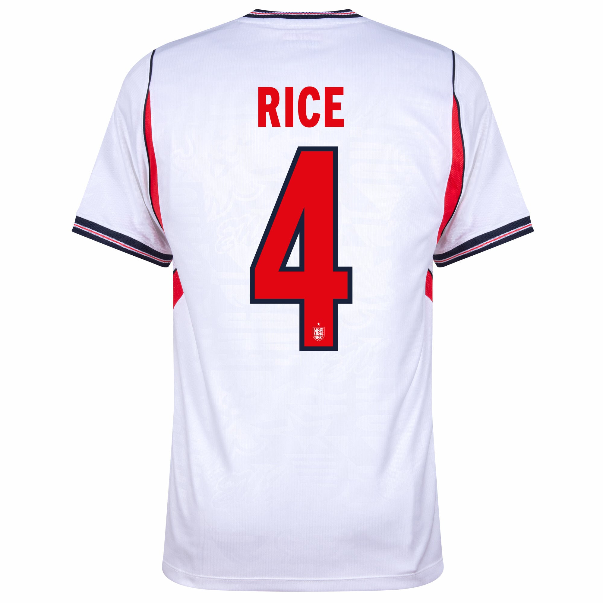 England Home Fan Jersey Rice 4 Shirt 2026-2027 (Official Printing)