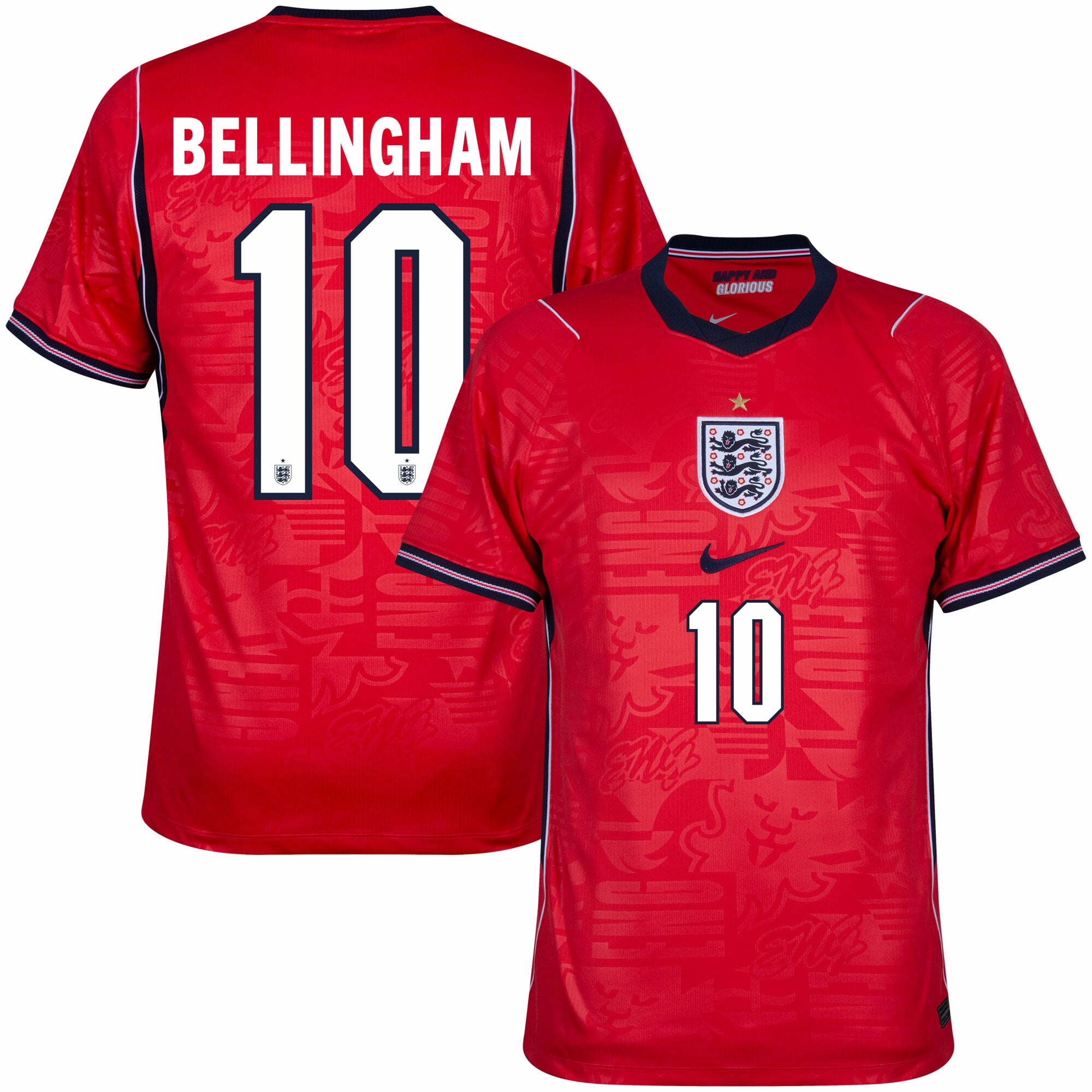 England Away Fan Jersey Bellingham 10 Shirt 2026-2027 (Official Printing)