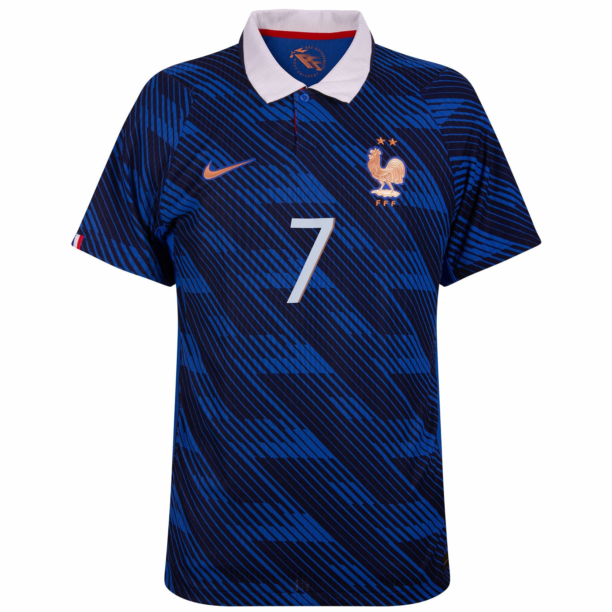 France Aero-Fit Match Home Dembele 7 Jersey 2026-2027 (Official Printing) (Player)