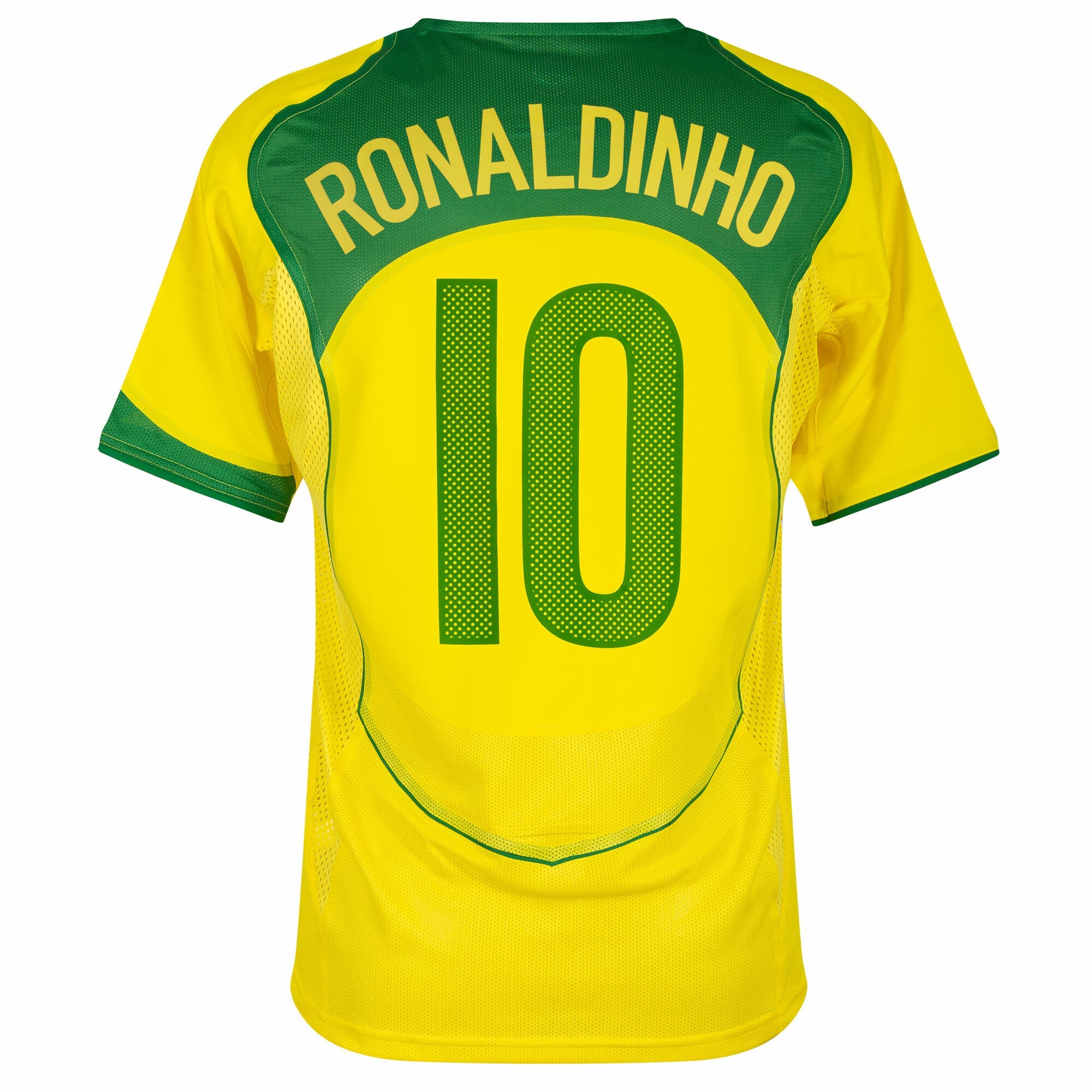 Brazil Home Ronaldinho 10 Jersey 2004-2005 (Reissue)