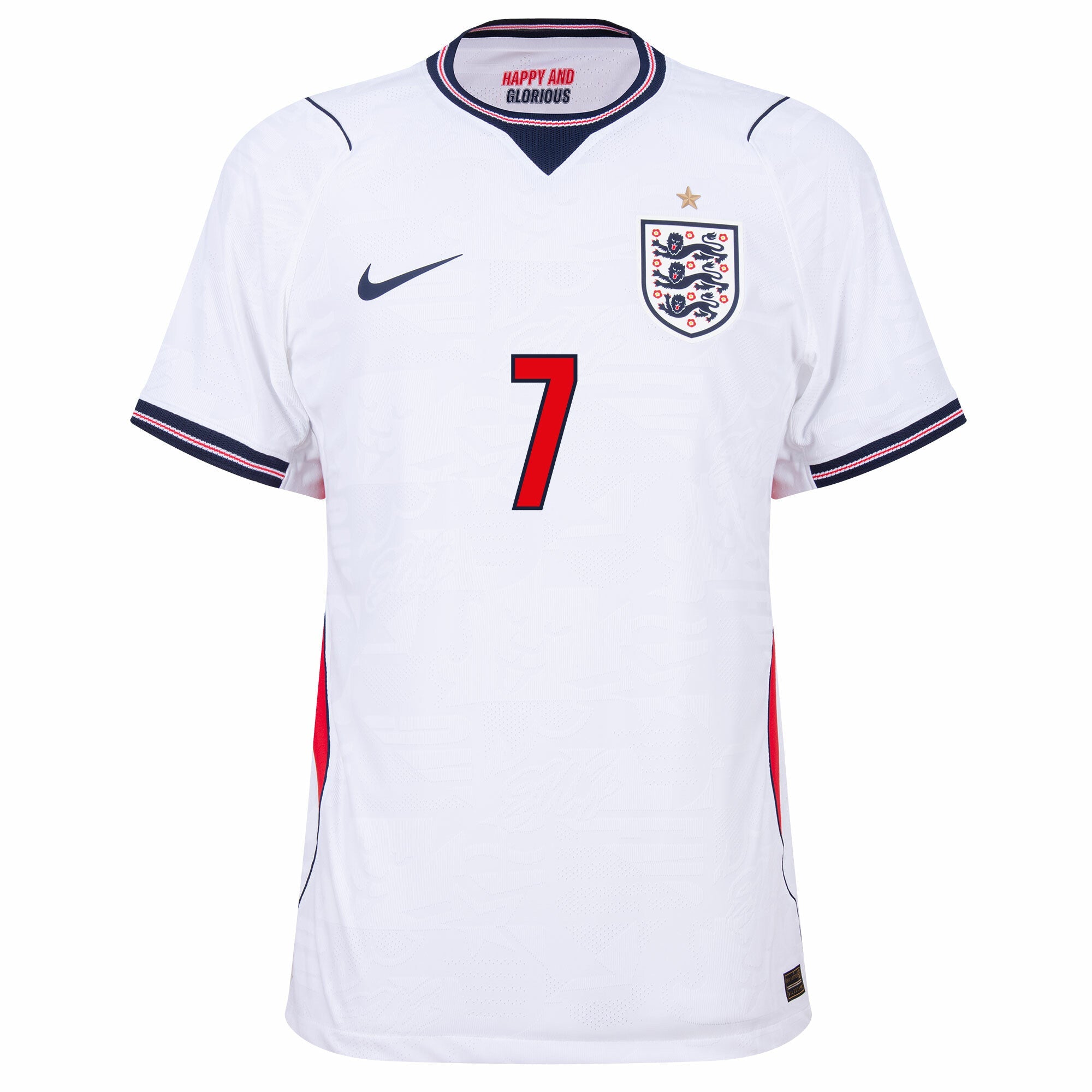 England Aero-Fit Match Home Saka 7 Jersey 2026-2027 (Official Printing) (Player)