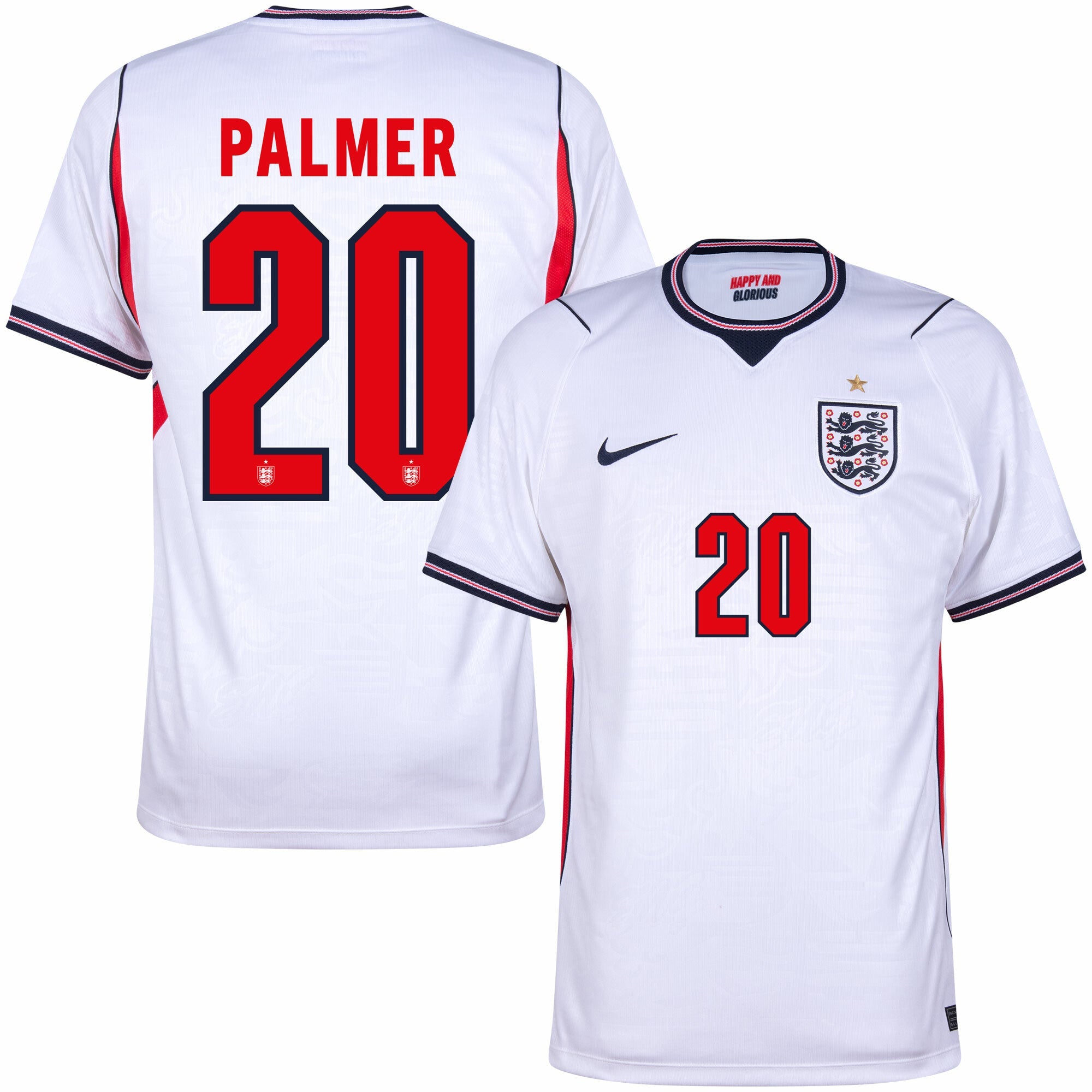 England Home Palmer 20 Jersey 2026-2027 (Official Printing) (Player)