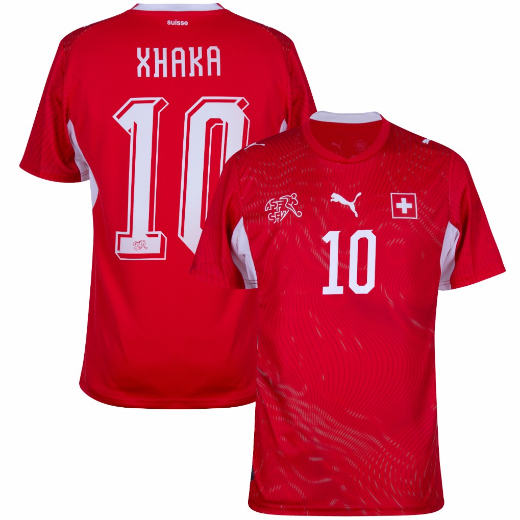 Switzerland Home Xhaka 10 Jersey 2026-2027 (Official Printing)