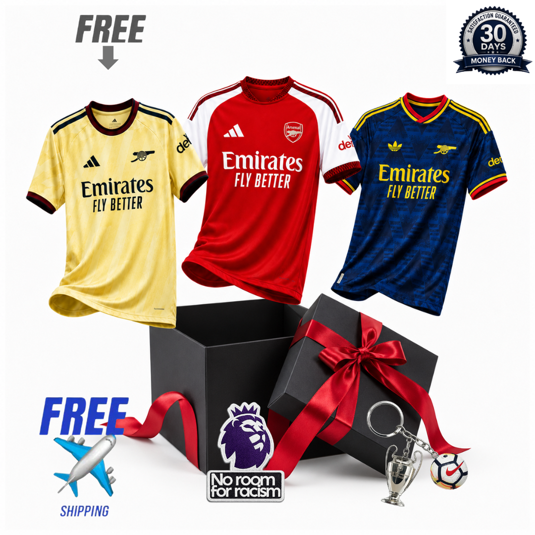Arsenal 2026/27 3-Shirt Kit (Player Version)