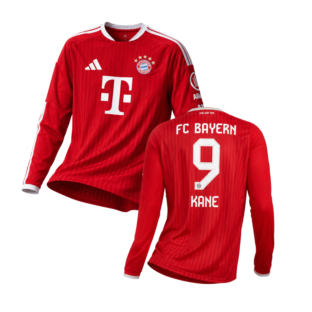 Kane #9 FC Bayern Authentic Home 26/27 Jersey Long Sleeve (Player Version)