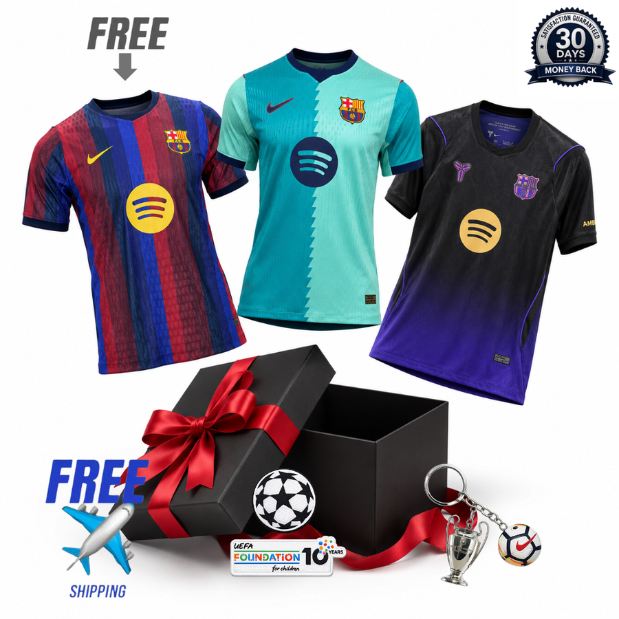 Barcelona 2026/27 3-Shirt Kit (Player Version)