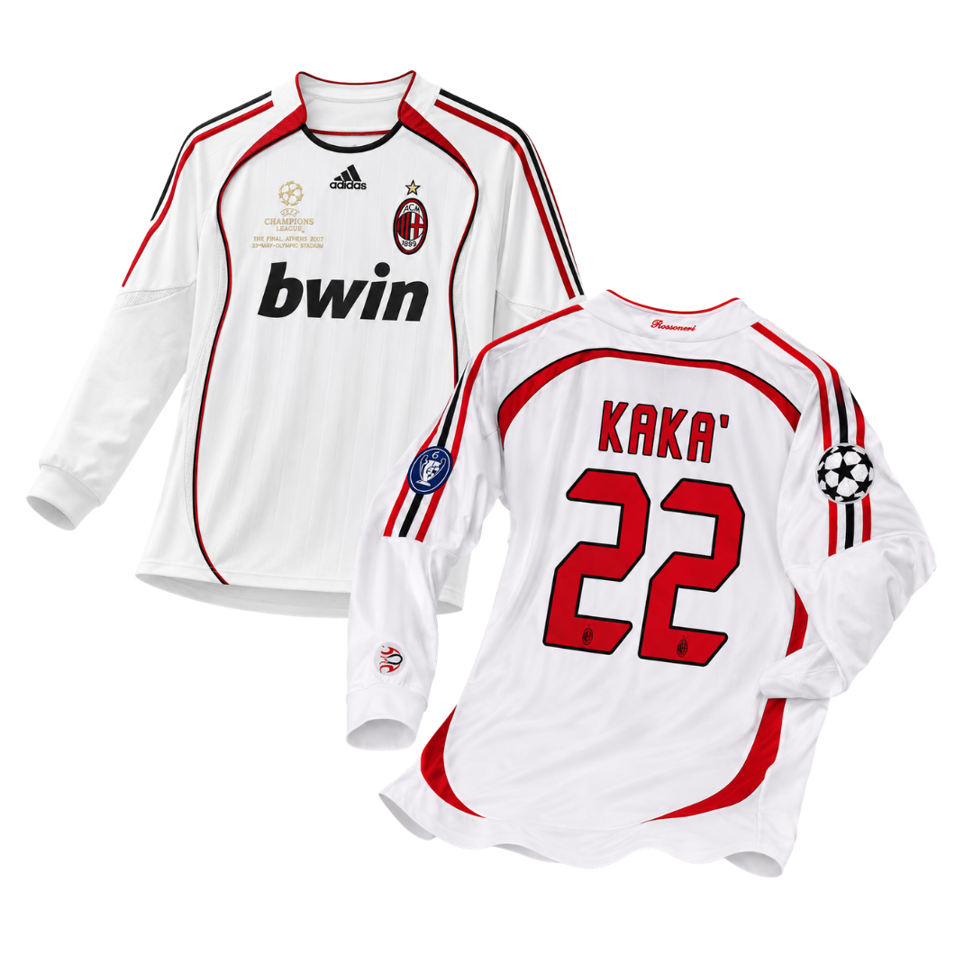 Milan 2007 Kaká #22 Long-Sleeve Away Jersey Retro