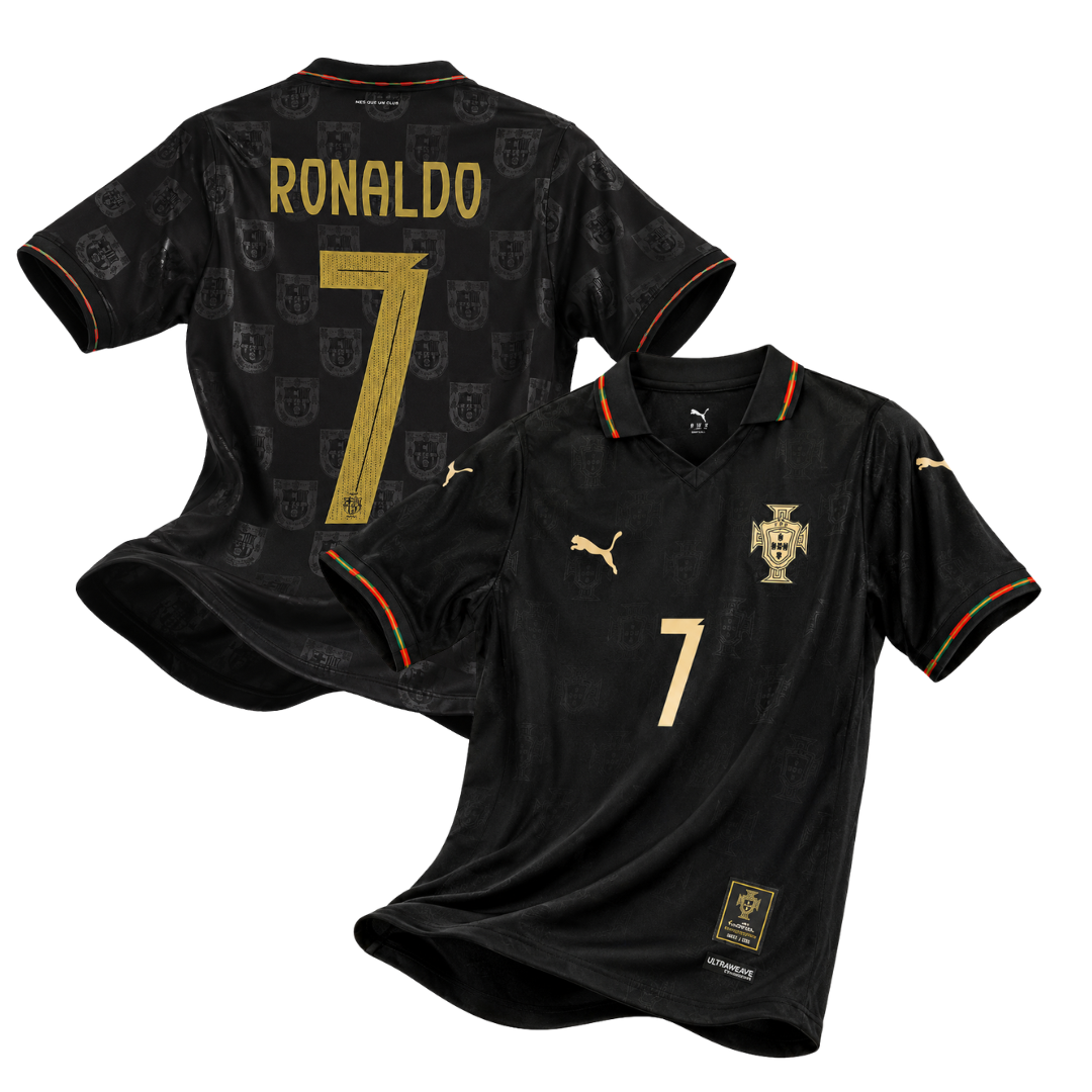 Portugal Black Panther Ronaldo #7 Jersey (Fan Version)