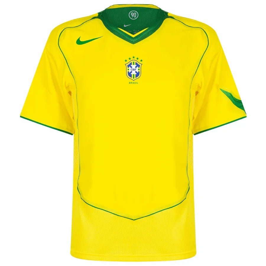 Brazil Retro Home Fan Jersey 2004-2005 (Retro)