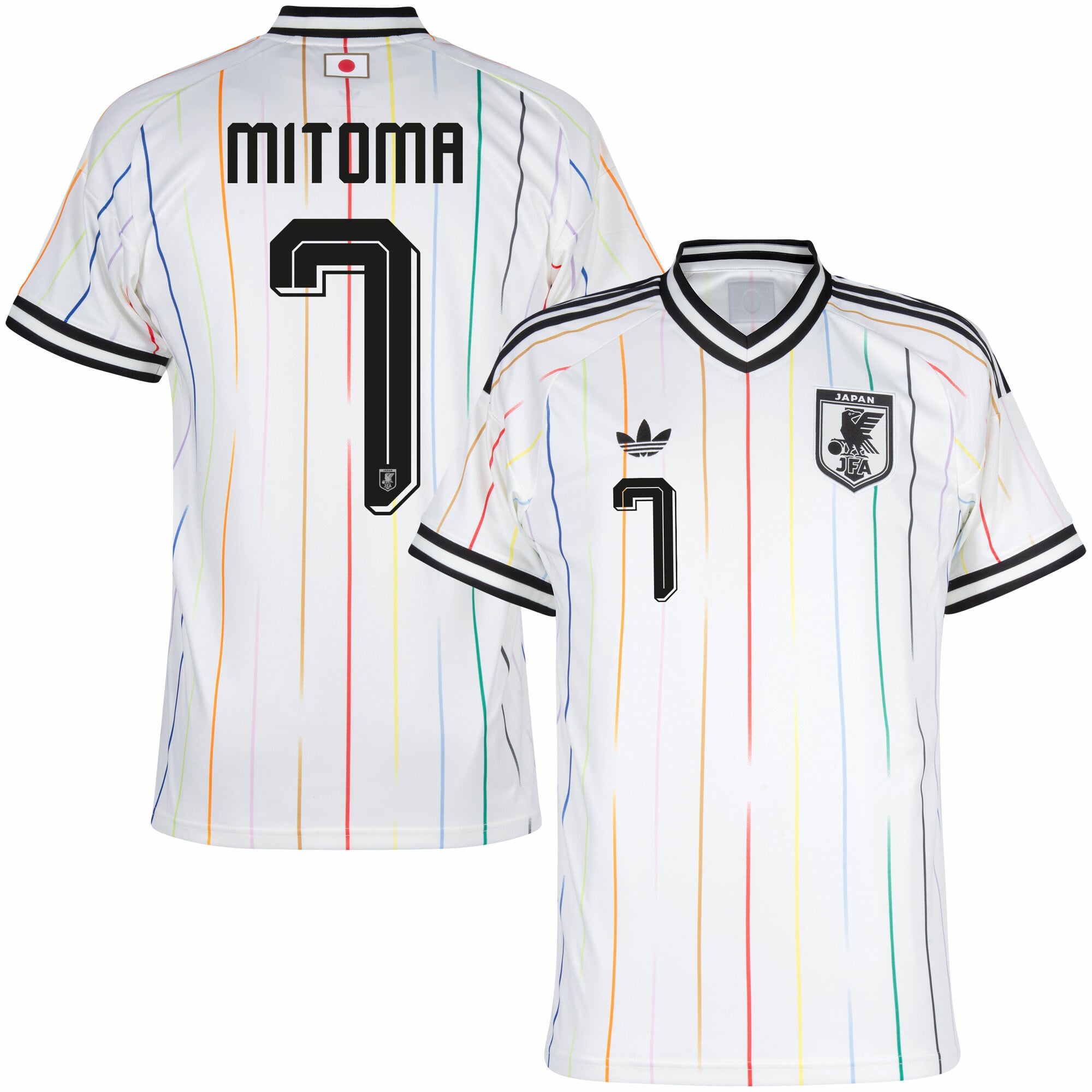 Japan Away Fan Jersey Mitoma 7 Shirt 2026-2027 (Official Printing) (Fan)