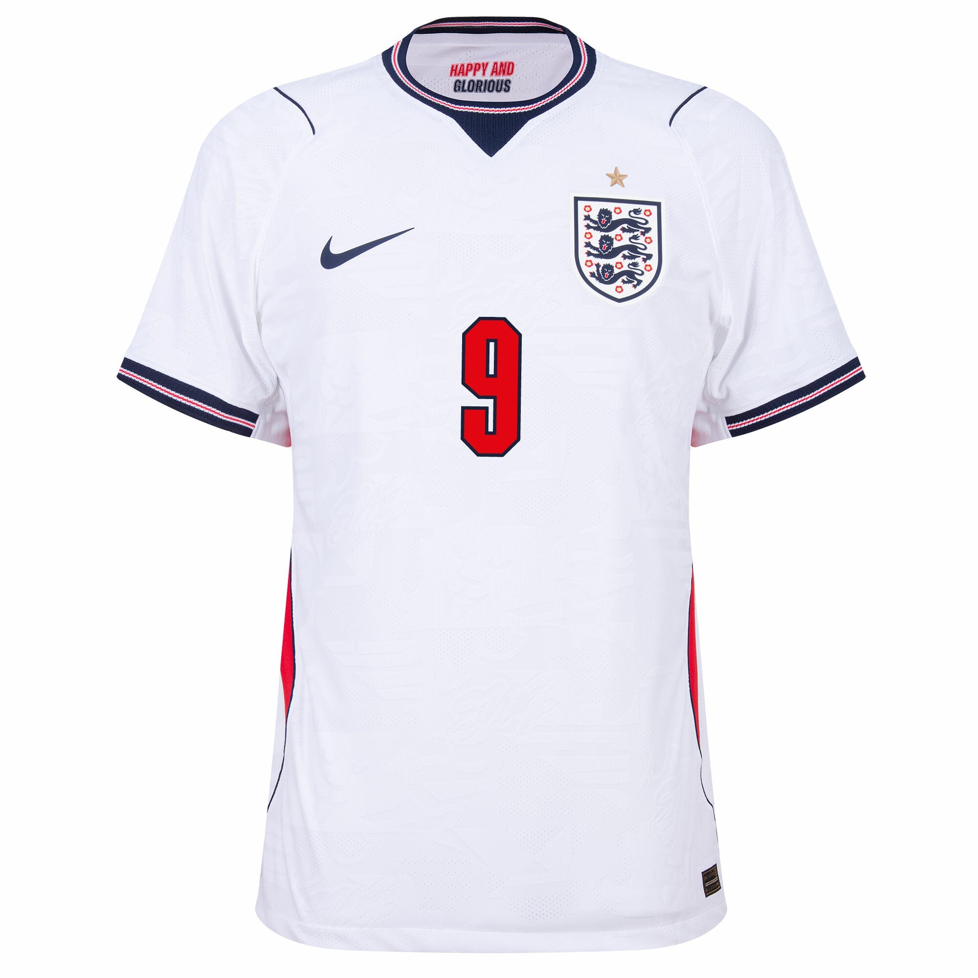 England Aero-Fit Match Home Kane 9 Jersey 2026-2027 (Official Printing) (Player)