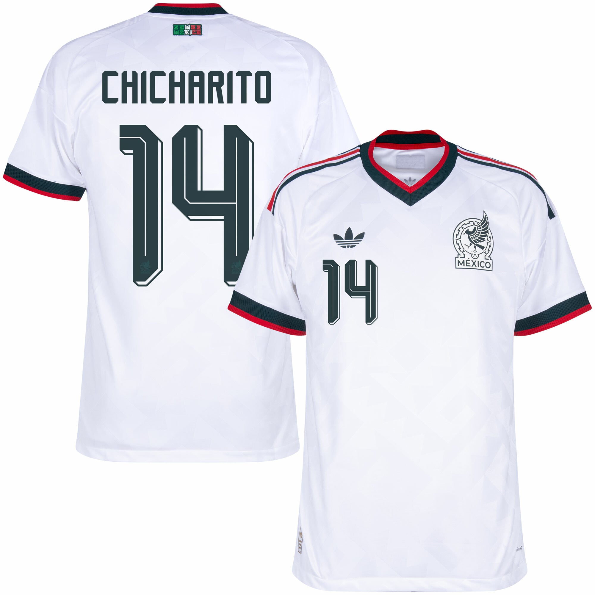 Mexico Authentic Player Away Chicharito 14 Shirt 2026-2027 (Official Printing)