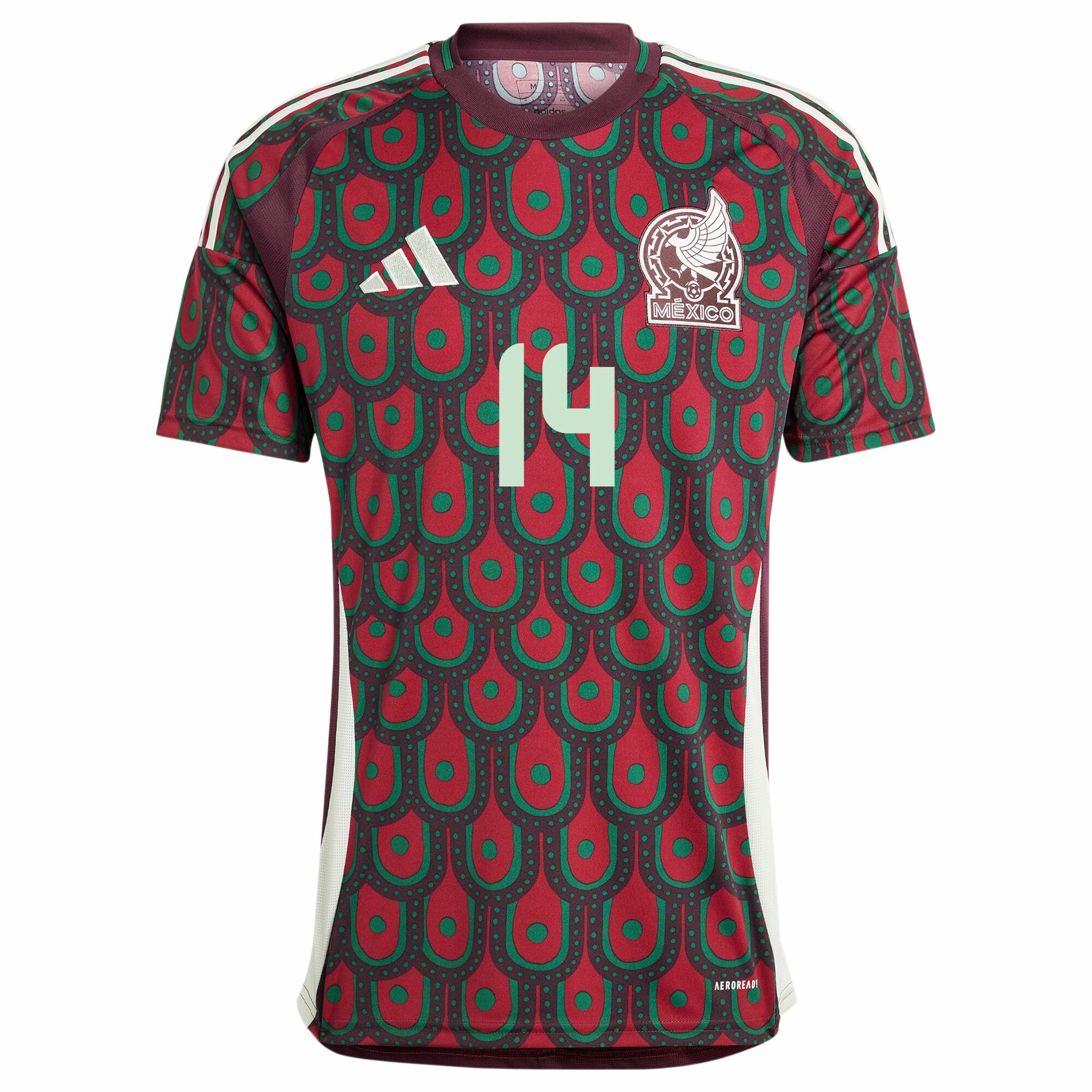 Mexico Home Chicharito 14 Jersey 2024-2025 (Official Printing)