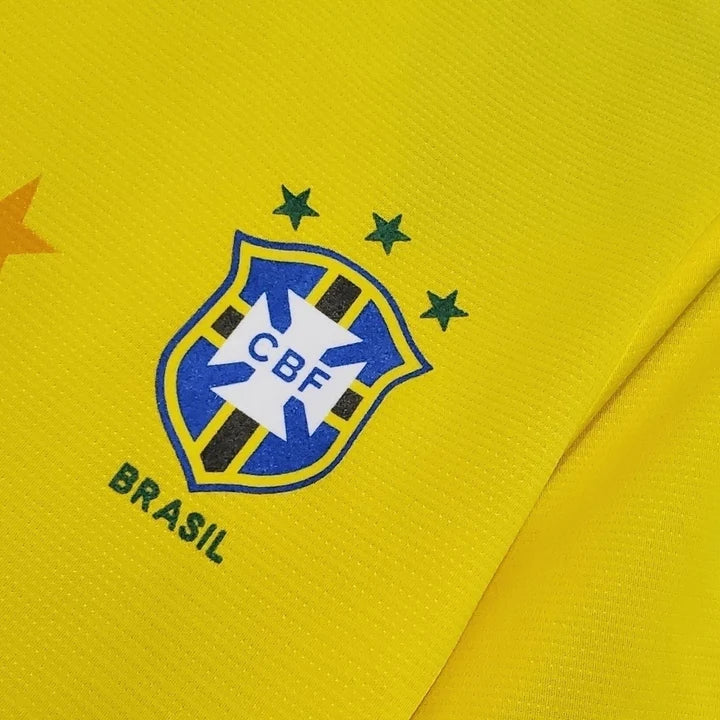 Brazil National Team 94/95 Men's Retro Home Jersey - Yellow