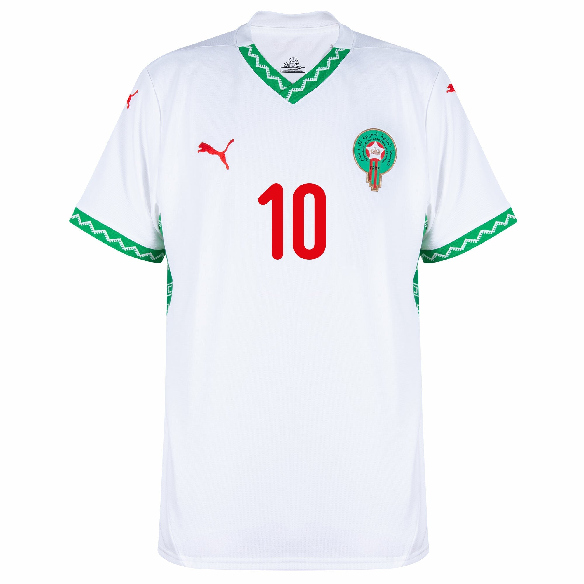 Morocco Away Brahim 10 Jersey 2025-2026 (Official Printing)