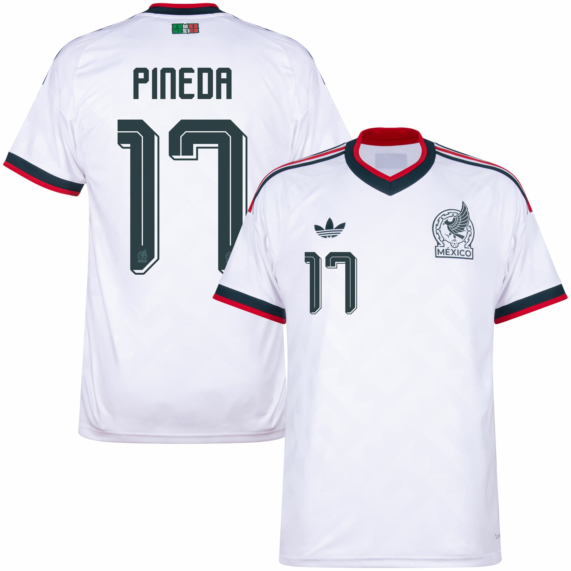 Mexico Away Fan Jersey Pineda 17 Shirt 2026-2027 (Official Printing) (Fan Version)