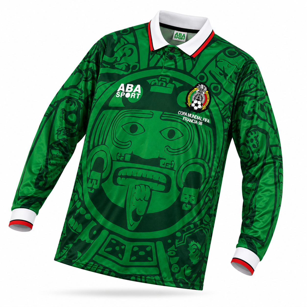 Mexico Retro Green Long-Sleeve Jersey – 1998 World Cup ABA Sport