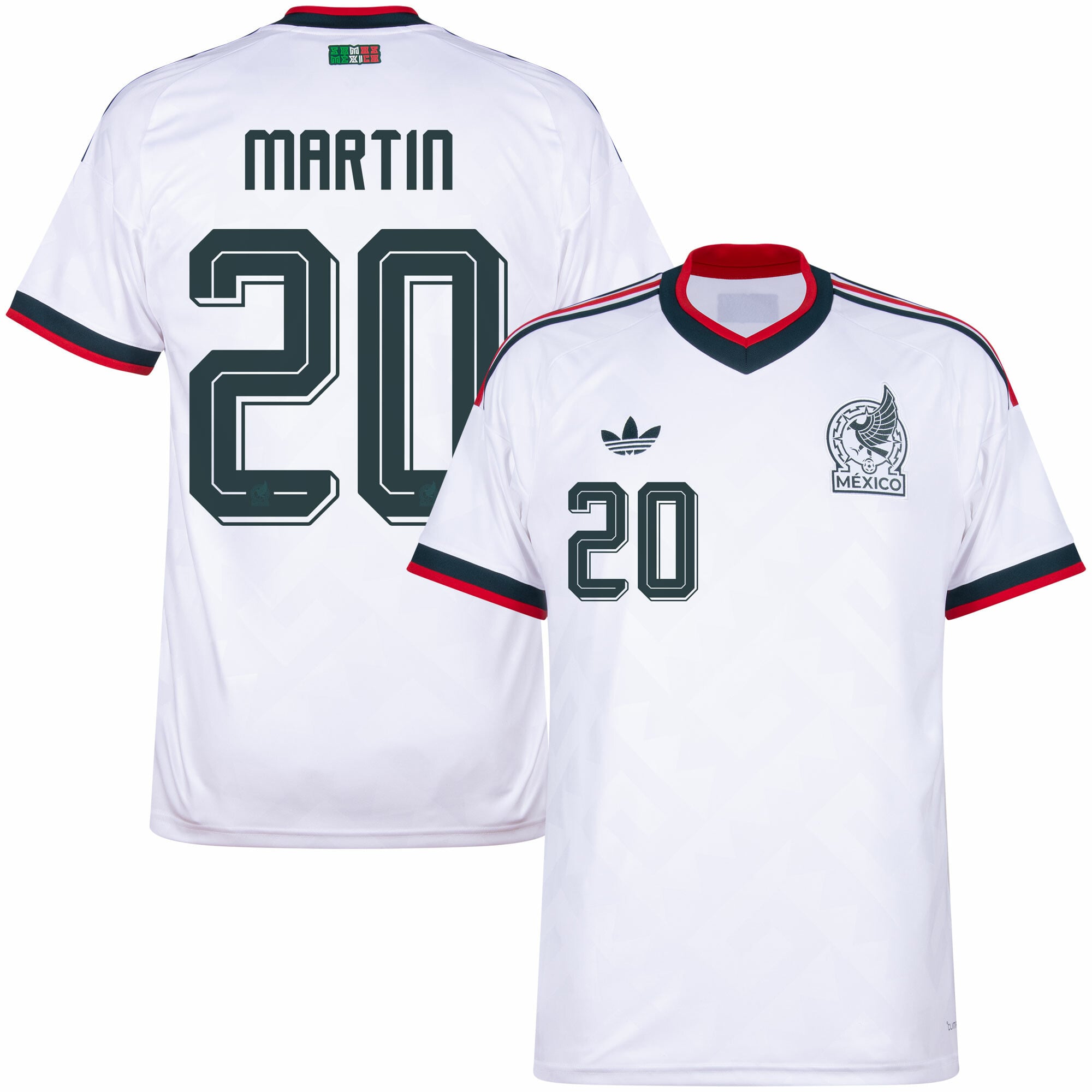 Mexico Away Fan Jersey Martin 20 Shirt 2026-2027 (Official Printing)