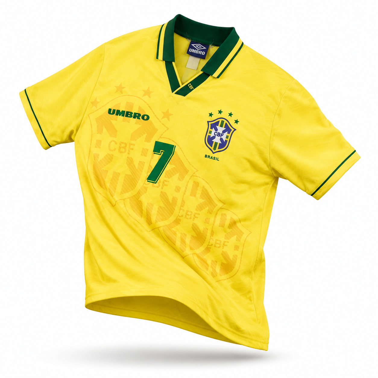 Brazil Home Bebeto 7 Retro Jersey 1994 World cup (Retro)
