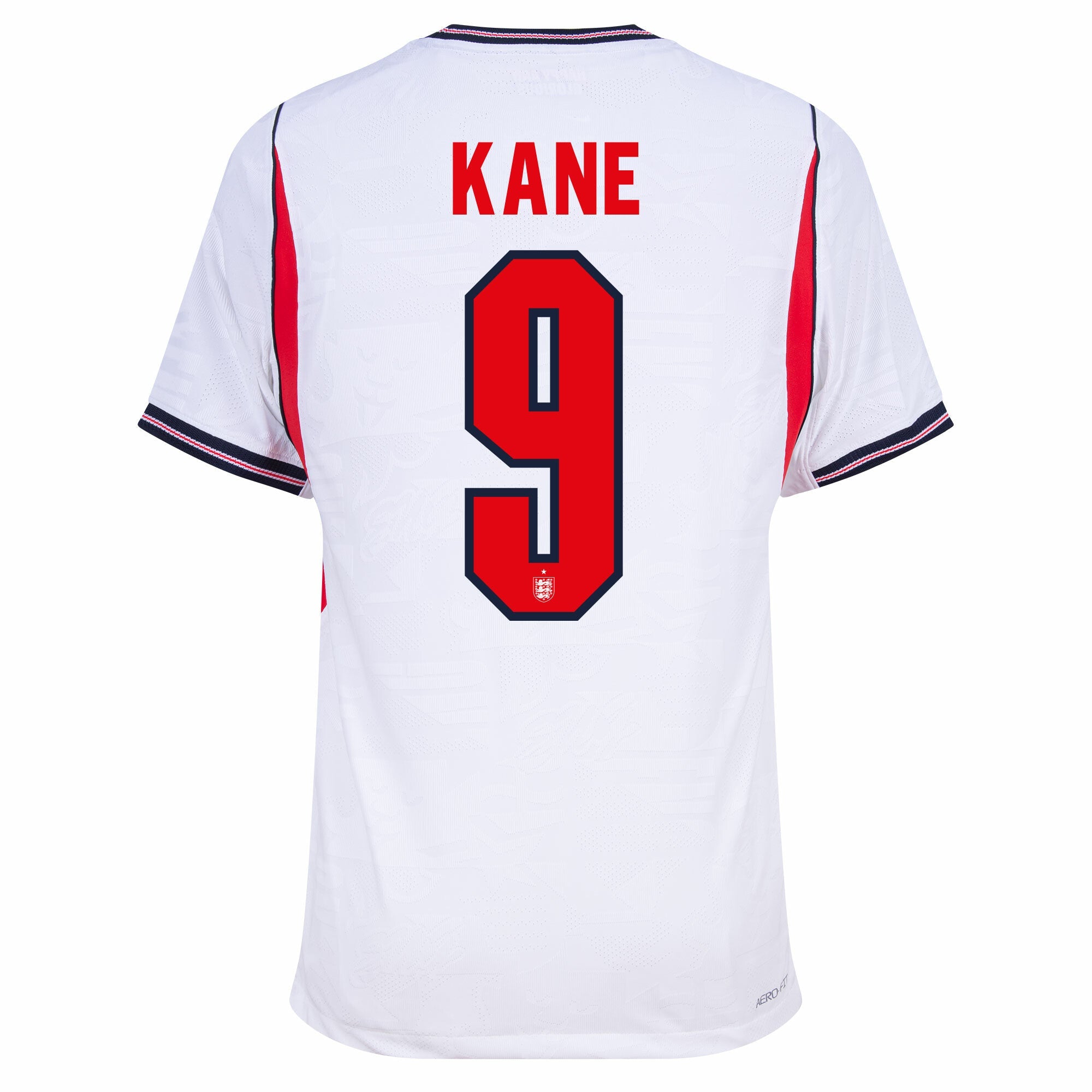 England Aero-Fit Match Home Kane 9 Jersey 2026-2027 (Official Printing) (Player)