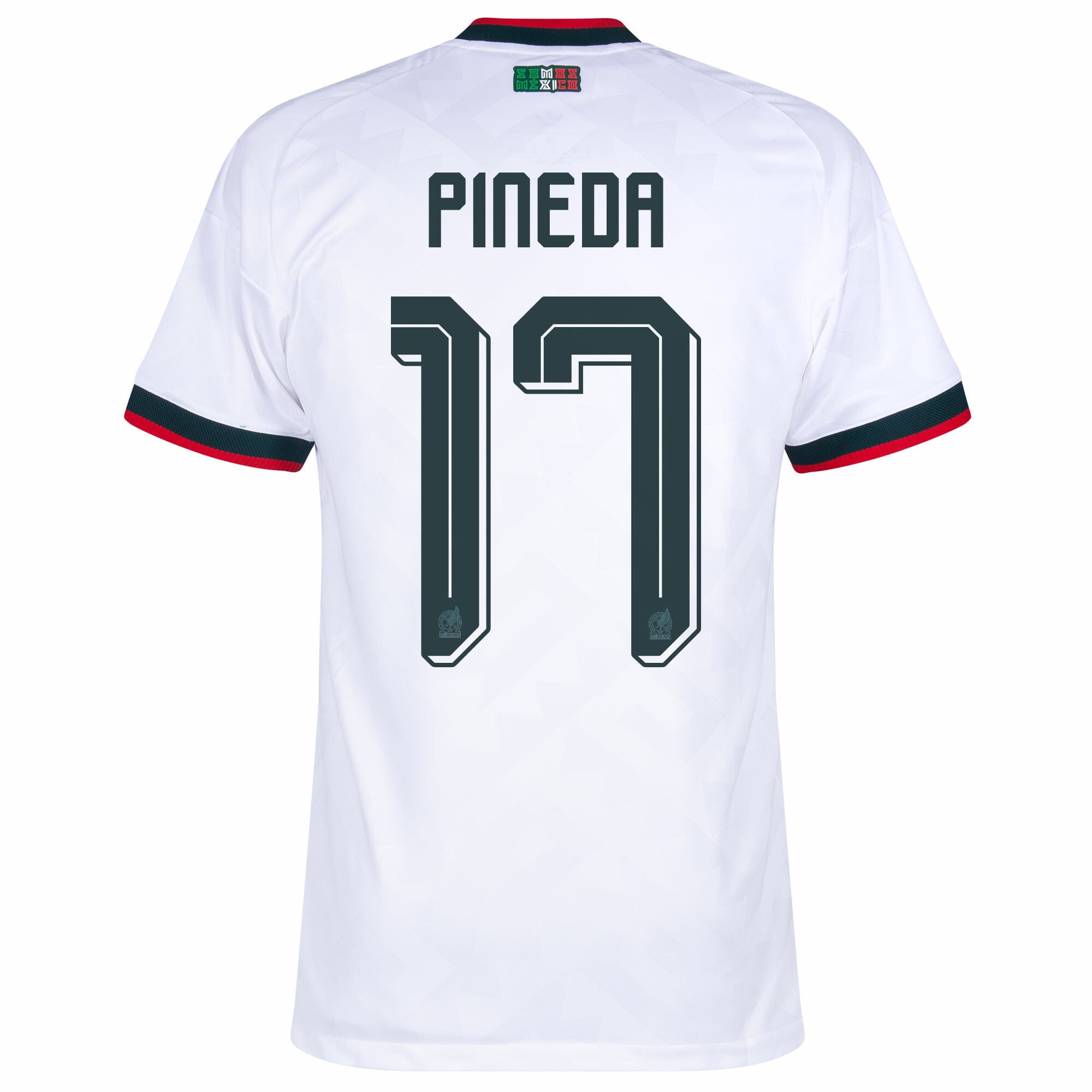 Mexico Authentic Player Away Pineda 17 Shirt 2026-2027 (Official Printing)