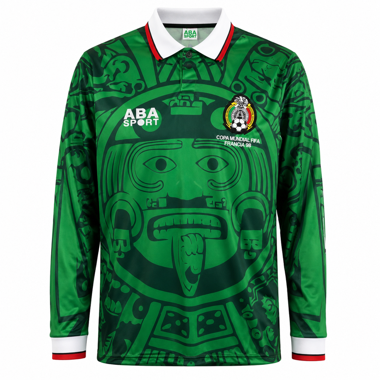 Mexico Retro Green Long-Sleeve Jersey – 1998 World Cup ABA Sport